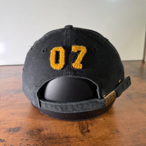 Hufflepuff Wizarding World Of Harry Potter Black Strapback Hat Cap - Picture 3 of 6